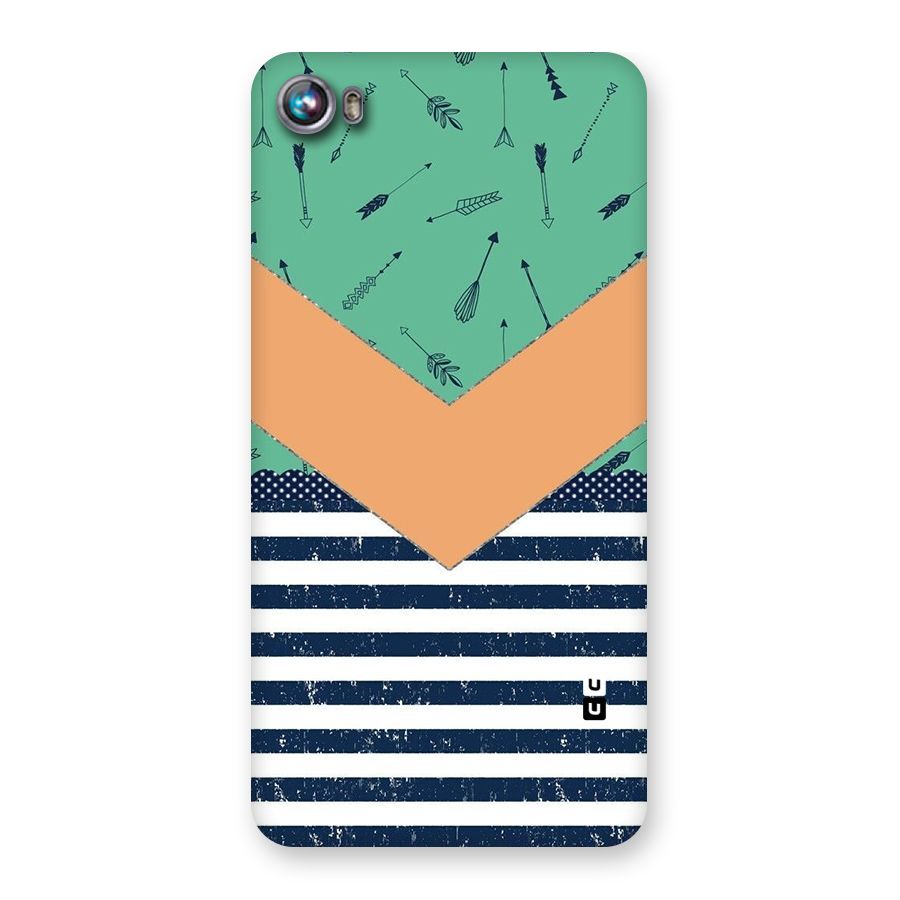 Arrows and Stripes Back Case for Micromax Canvas Fire 4 A107