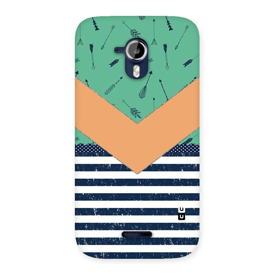 Arrows and Stripes Back Case for Micromax Canvas Magnus A117