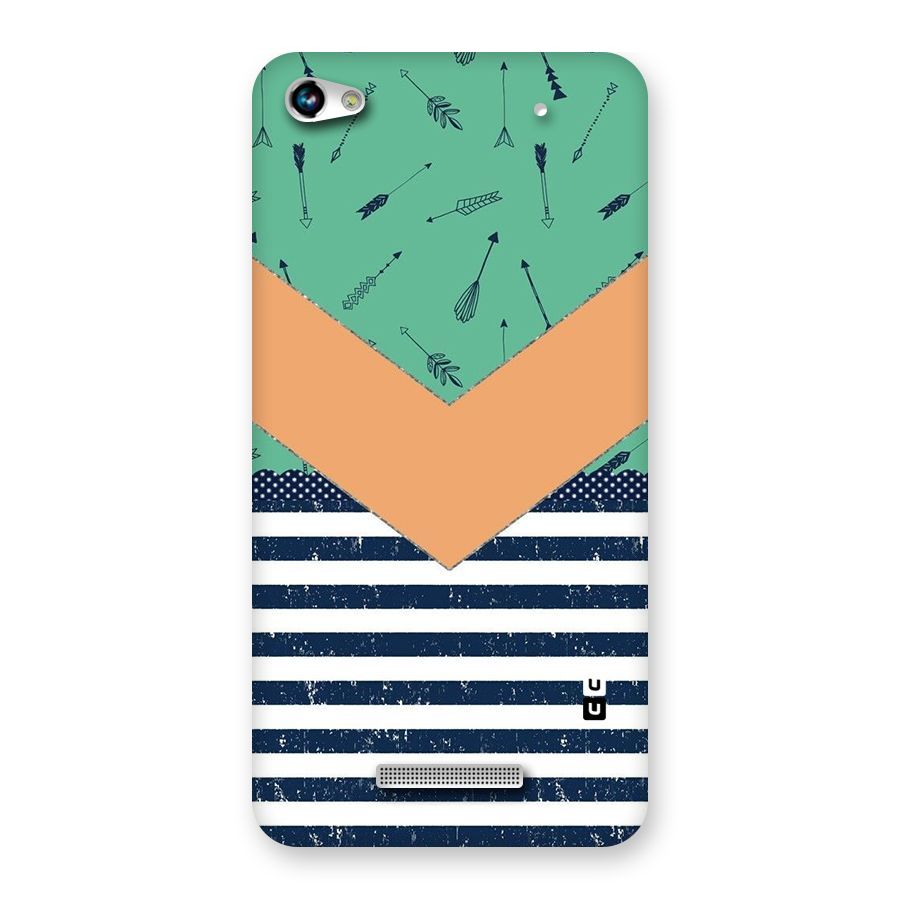 Arrows and Stripes Back Case for Micromax Hue 2