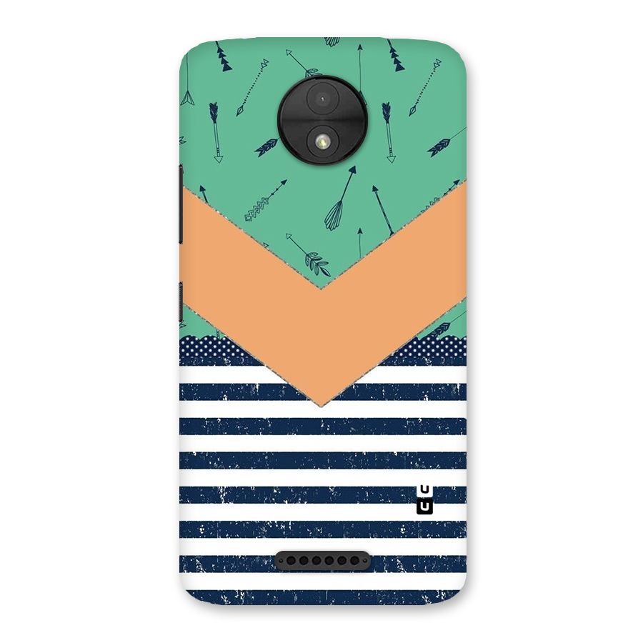Arrows and Stripes Back Case for Moto C