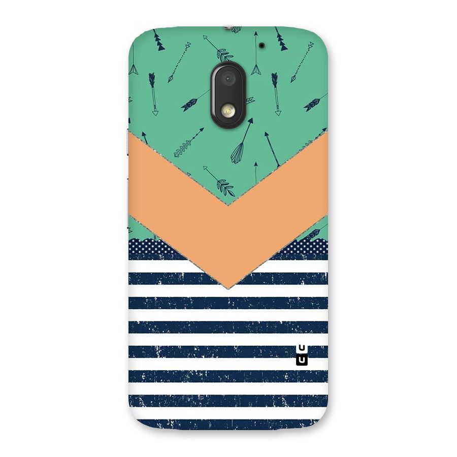 Arrows and Stripes Back Case for Moto E3 Power