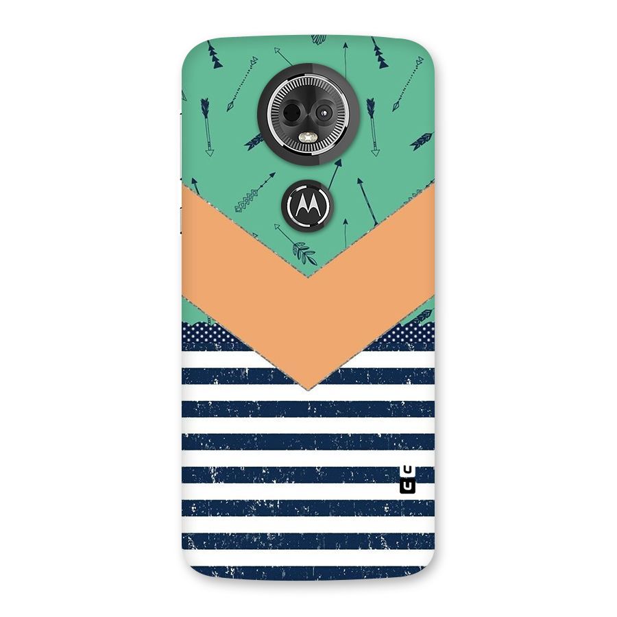 Arrows and Stripes Back Case for Moto E5 Plus