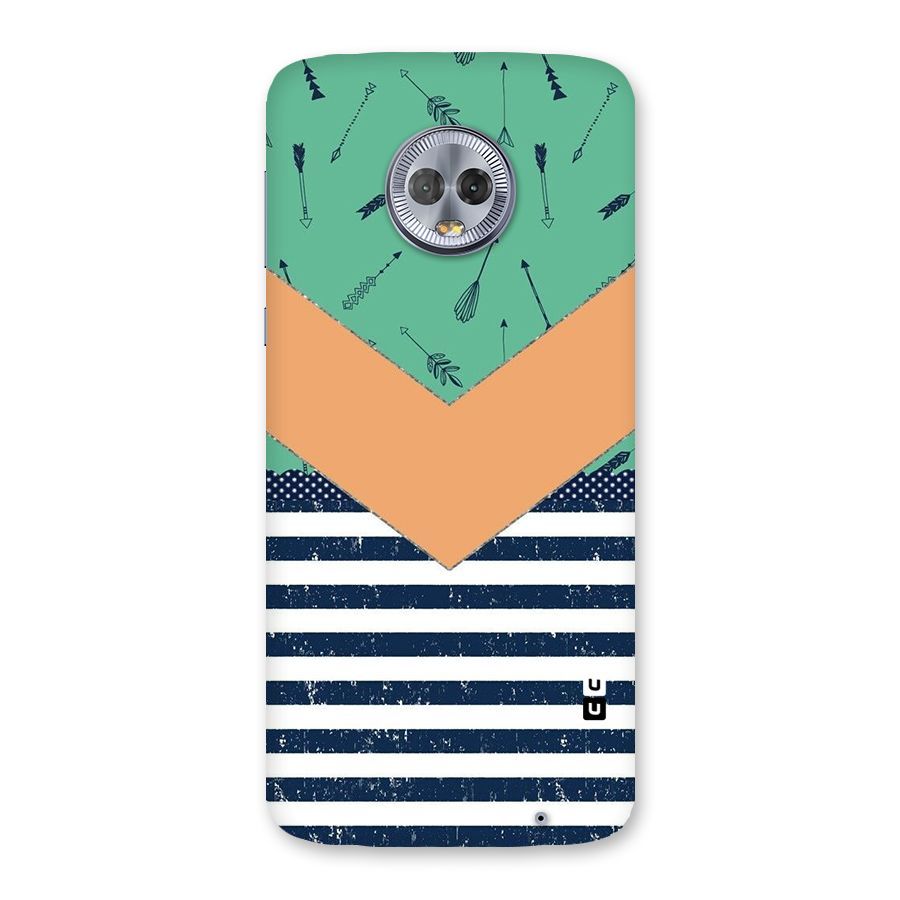 Arrows and Stripes Back Case for Moto G6 Plus