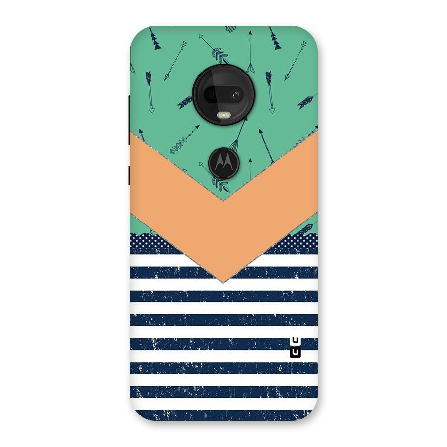 Arrows and Stripes Back Case for Moto G7