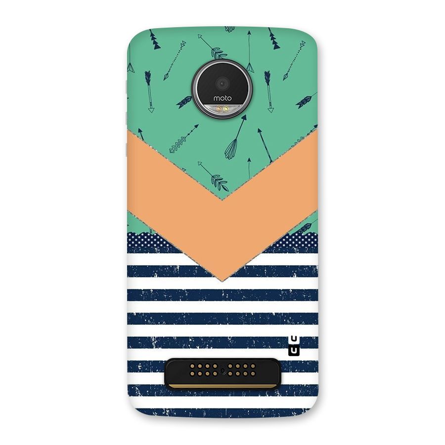 Arrows and Stripes Back Case for Moto Z Play