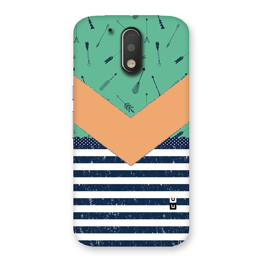 Arrows and Stripes Back Case for Motorola Moto G4 Plus