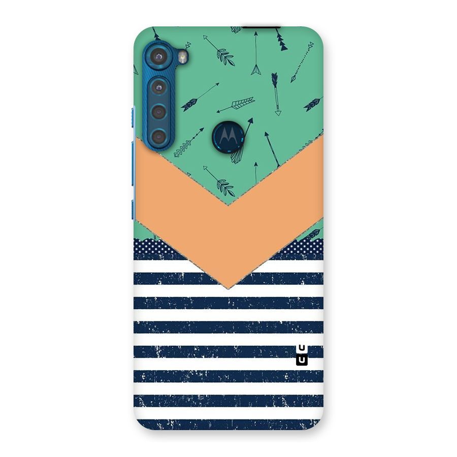 Arrows and Stripes Back Case for Motorola One Fusion Plus