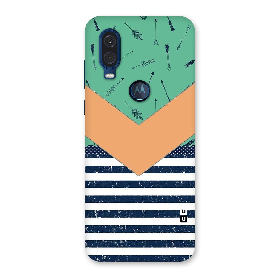Arrows and Stripes Back Case for Motorola One Vision