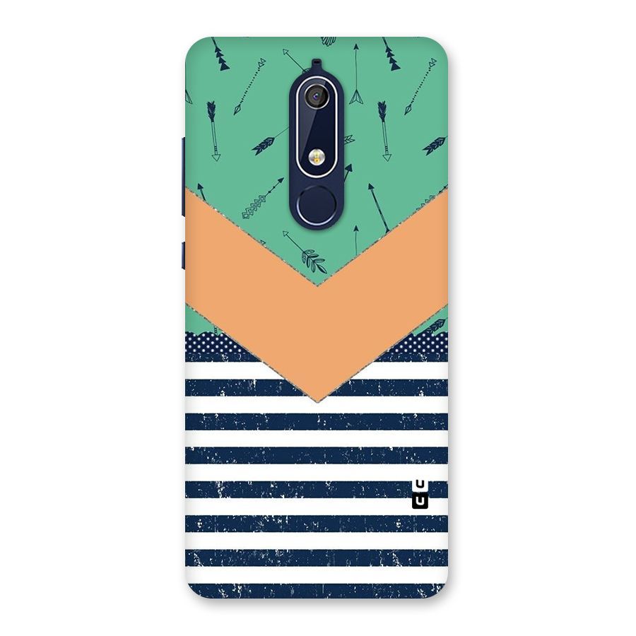 Arrows and Stripes Back Case for Nokia 5.1
