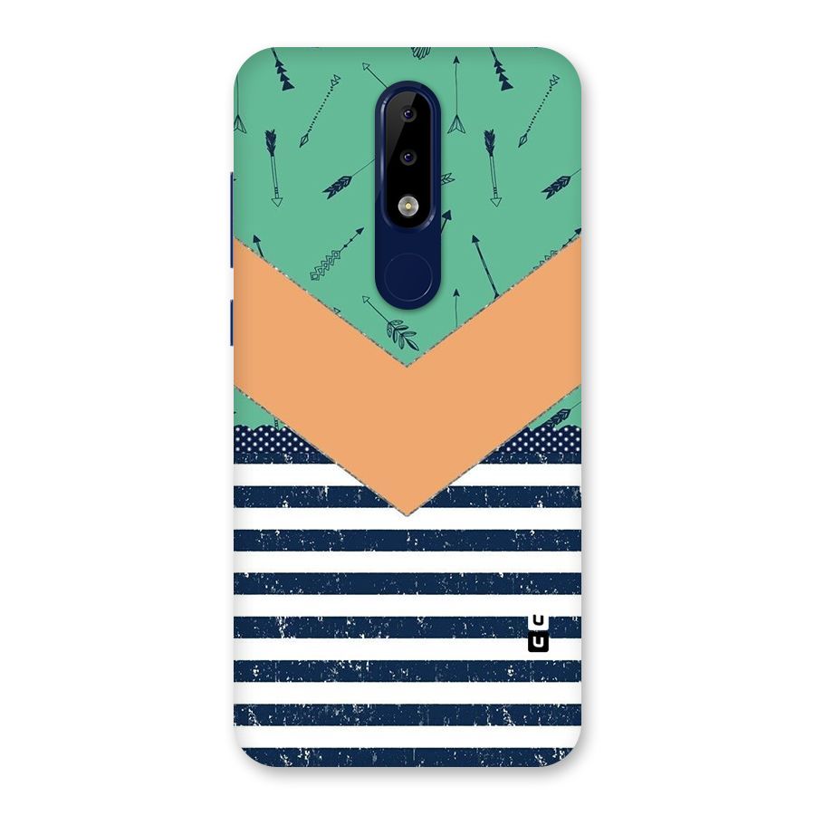 Arrows and Stripes Back Case for Nokia 5.1 Plus