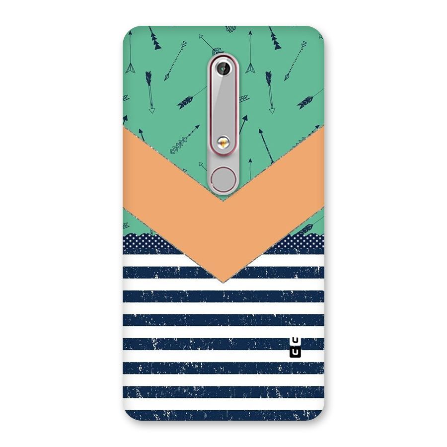 Arrows and Stripes Back Case for Nokia 6.1