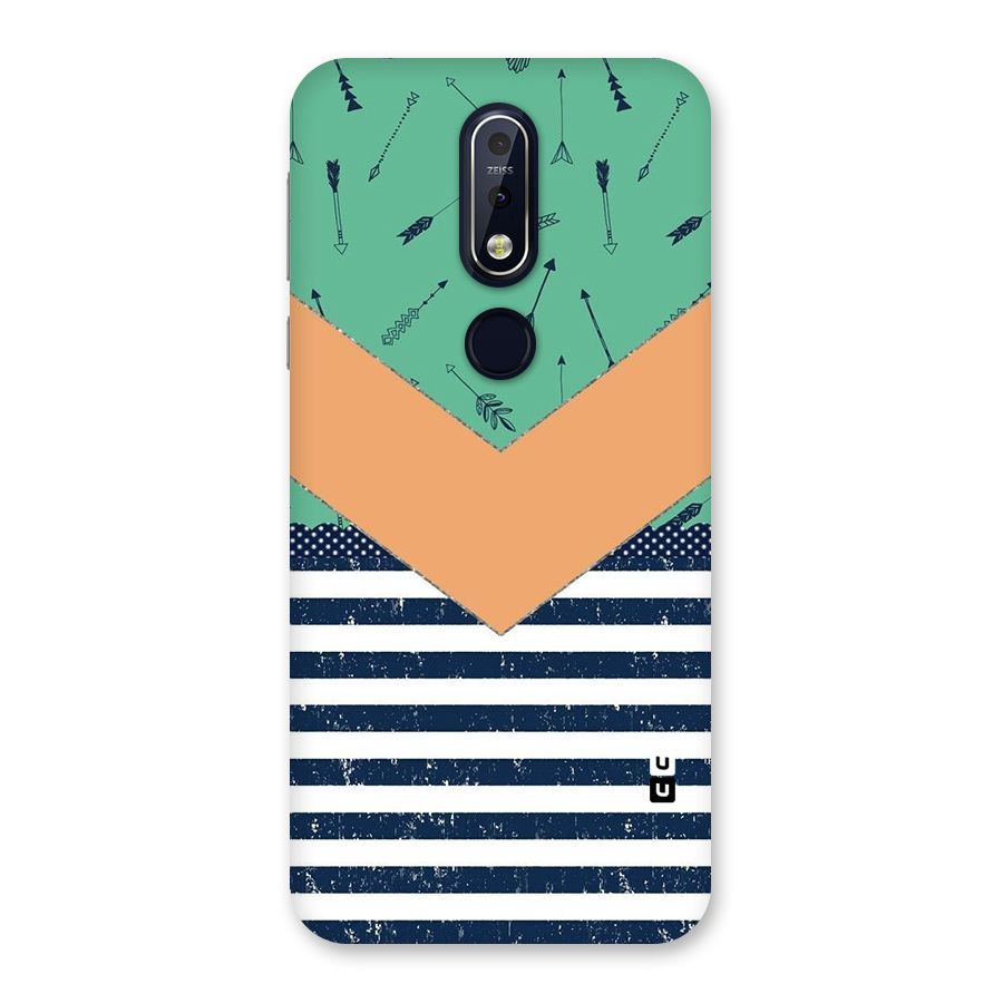 Arrows and Stripes Back Case for Nokia 7.1