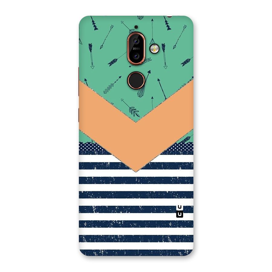 Arrows and Stripes Back Case for Nokia 7 Plus