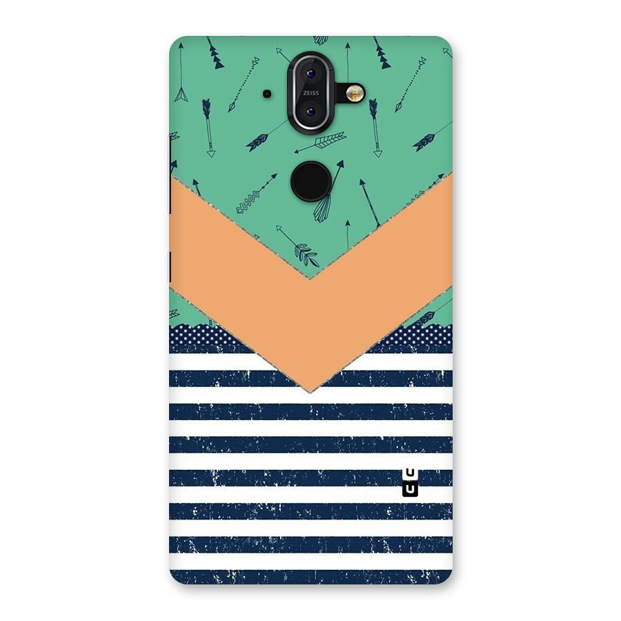 Arrows and Stripes Back Case for Nokia 8 Sirocco