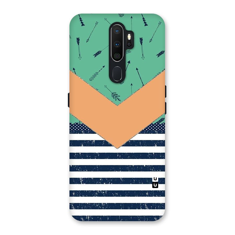 Arrows and Stripes Back Case for Oppo A5 (2020)