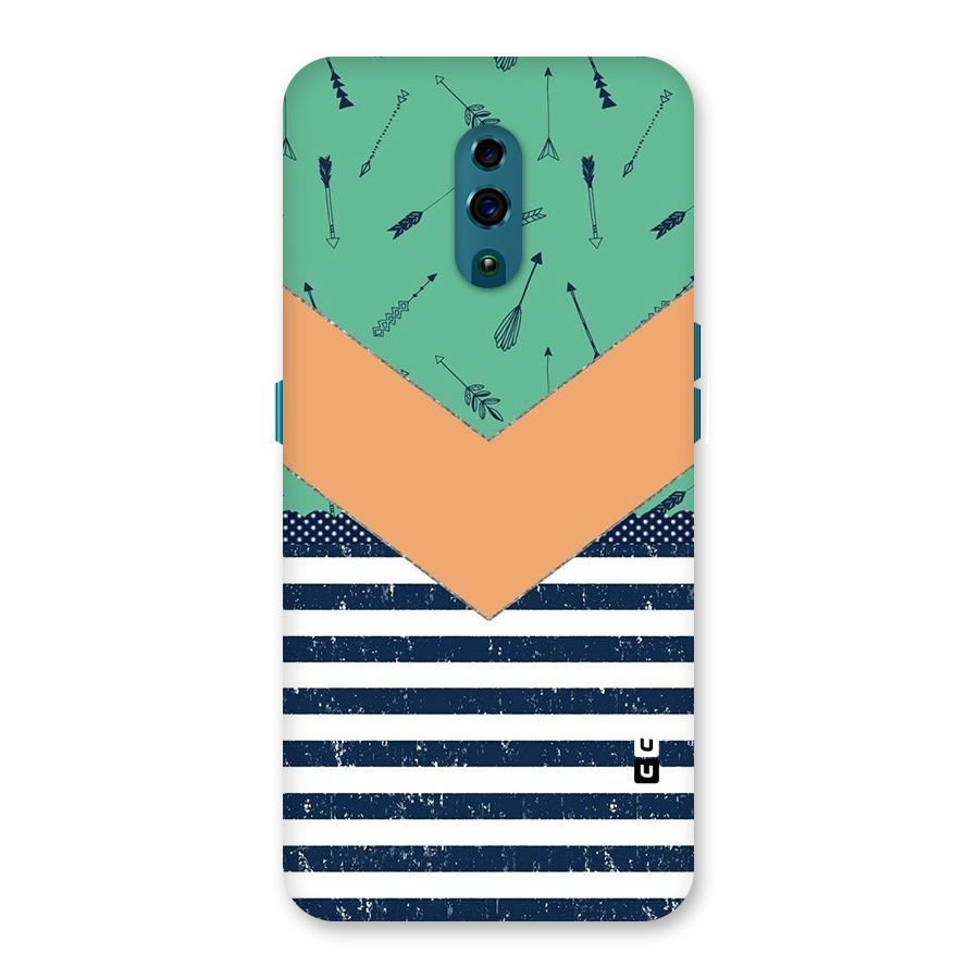 Arrows and Stripes Back Case for Oppo Reno