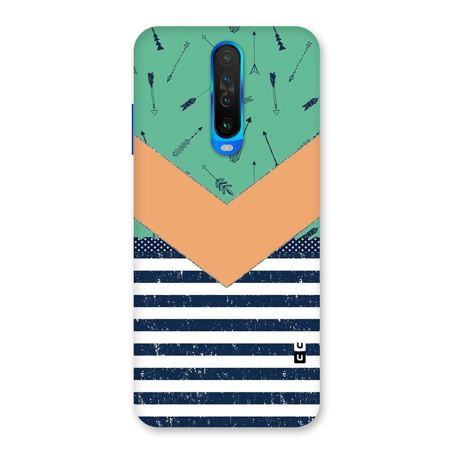 Arrows and Stripes Back Case for Poco X2