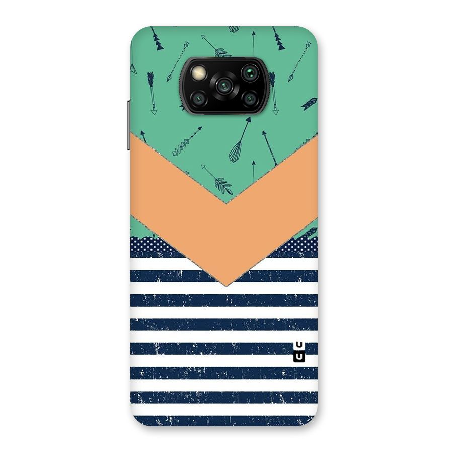 Arrows and Stripes Back Case for Poco X3