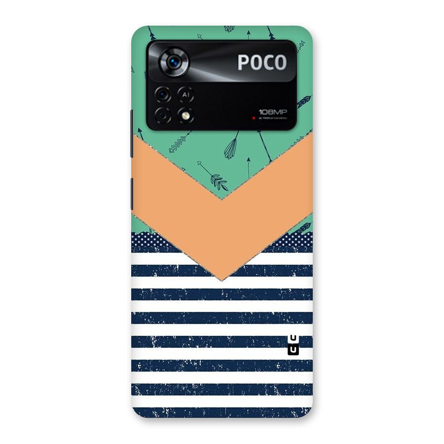 Arrows and Stripes Back Case for Poco X4 Pro 5G