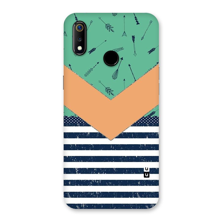 Arrows and Stripes Back Case for Realme 3