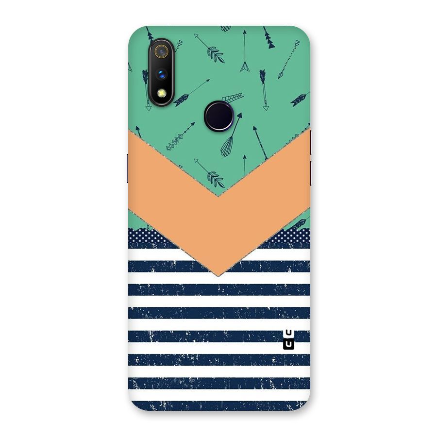 Arrows and Stripes Back Case for Realme 3 Pro