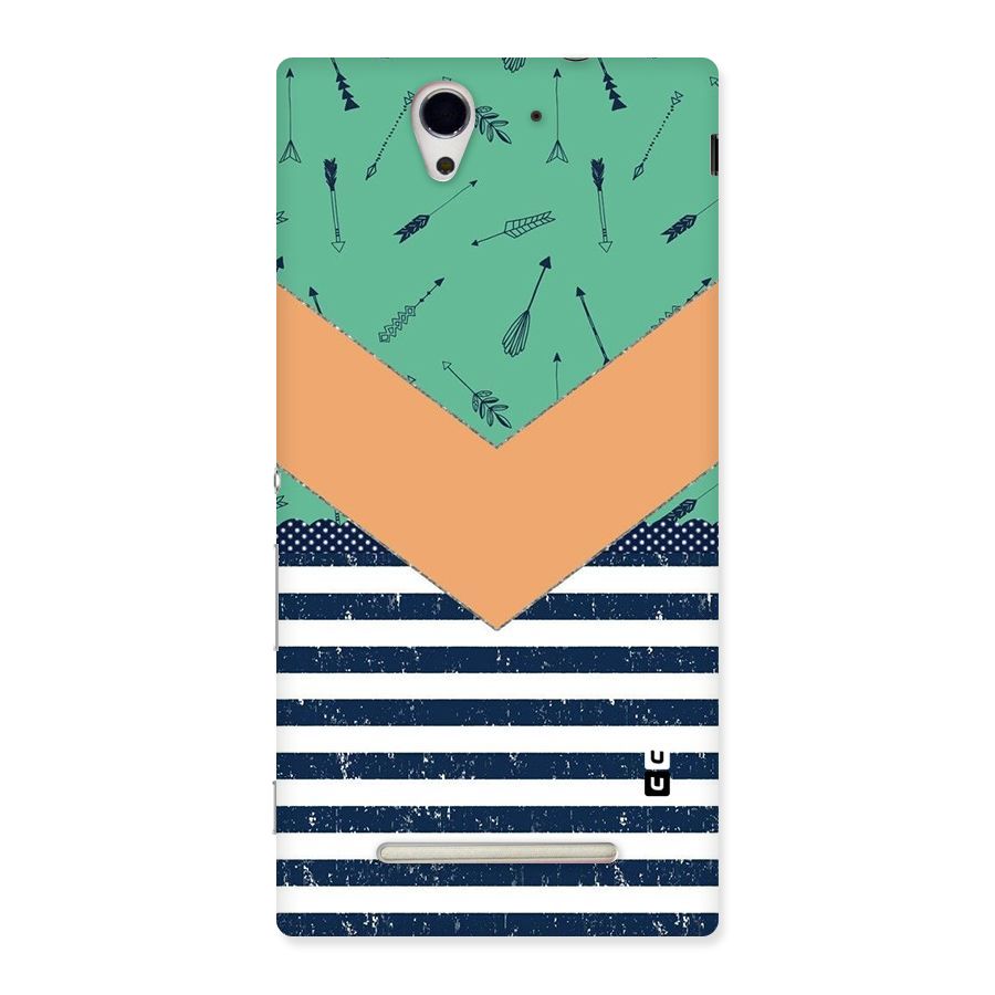 Arrows and Stripes Back Case for Sony Xperia C3