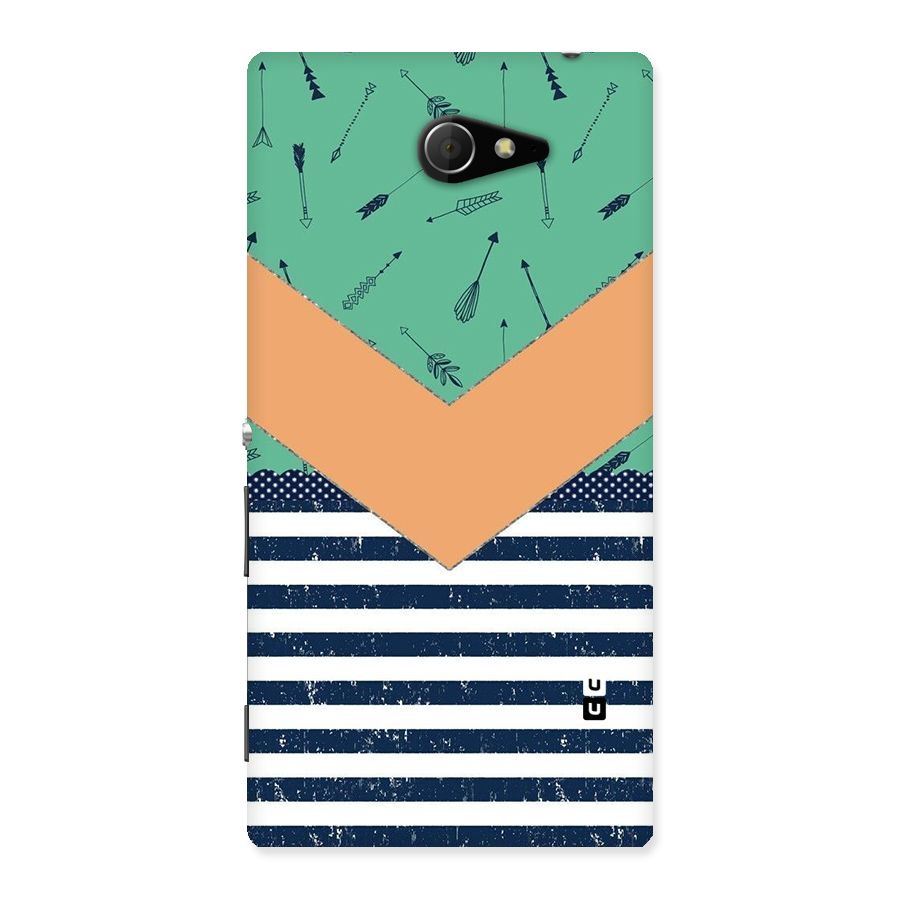 Arrows and Stripes Back Case for Sony Xperia M2