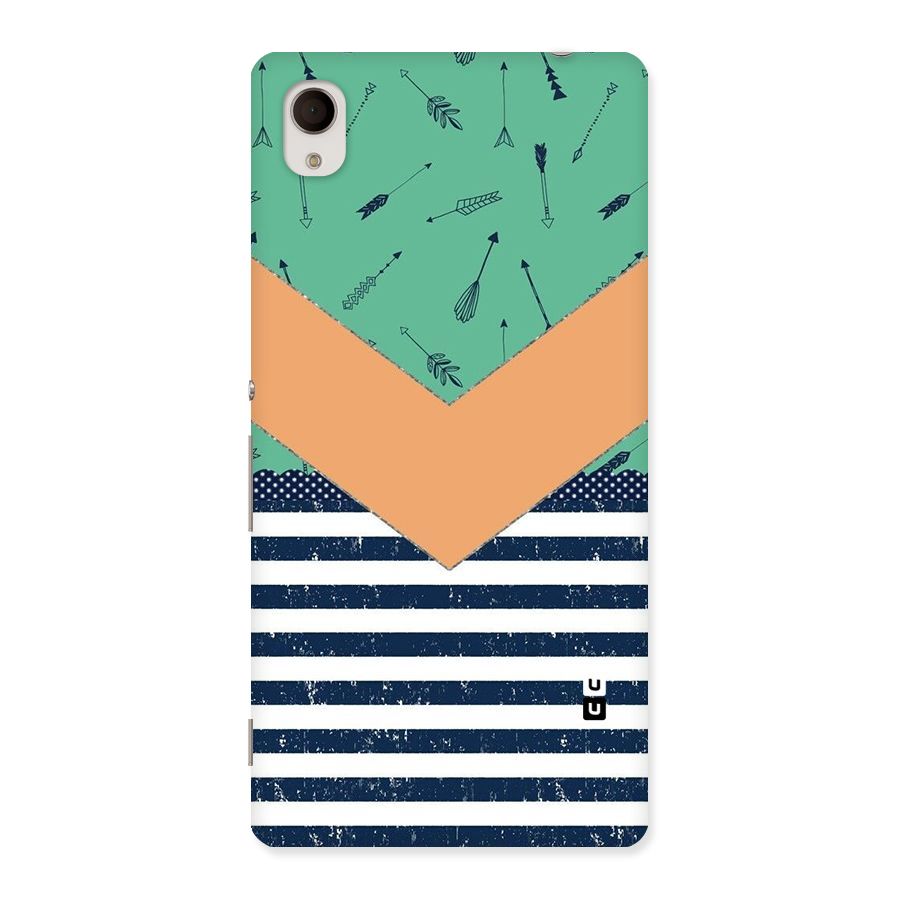 Arrows and Stripes Back Case for Sony Xperia M4