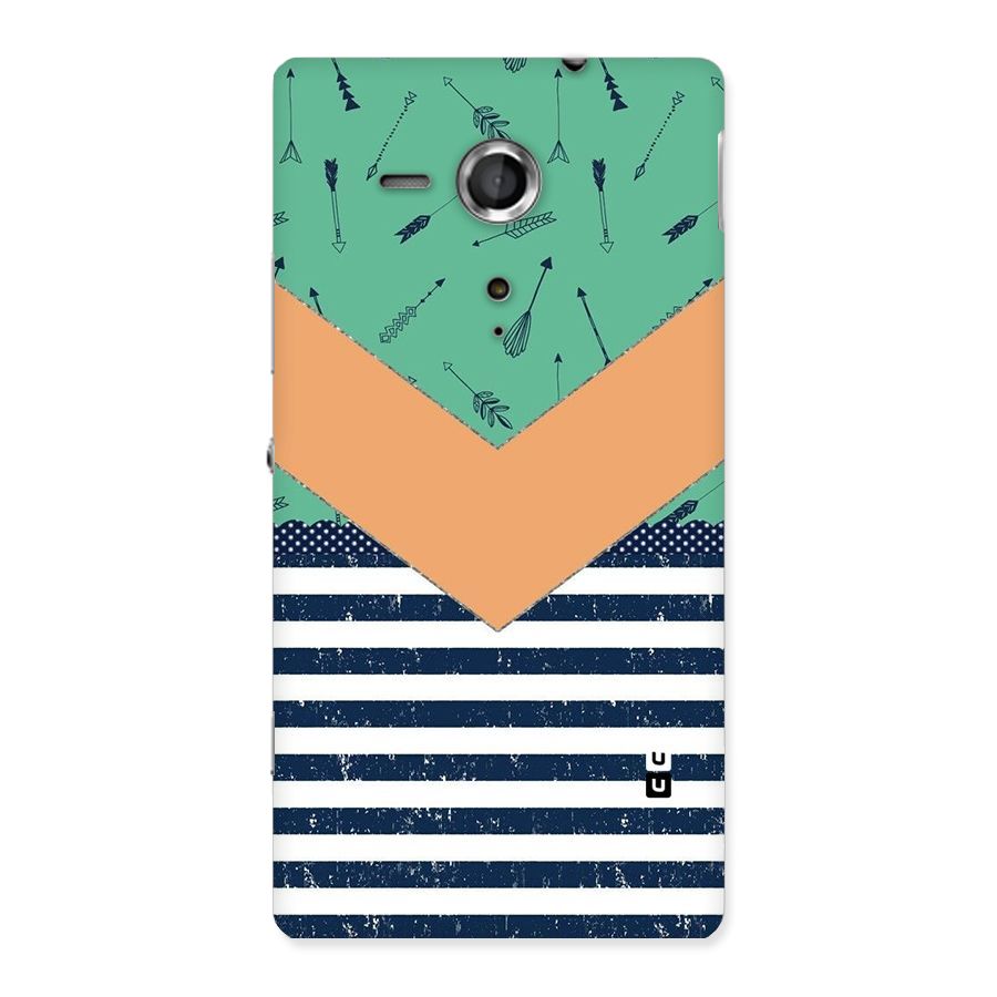 Arrows and Stripes Back Case for Sony Xperia SP