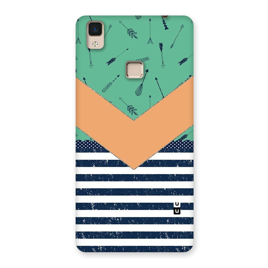 Arrows and Stripes Back Case for V3 Max