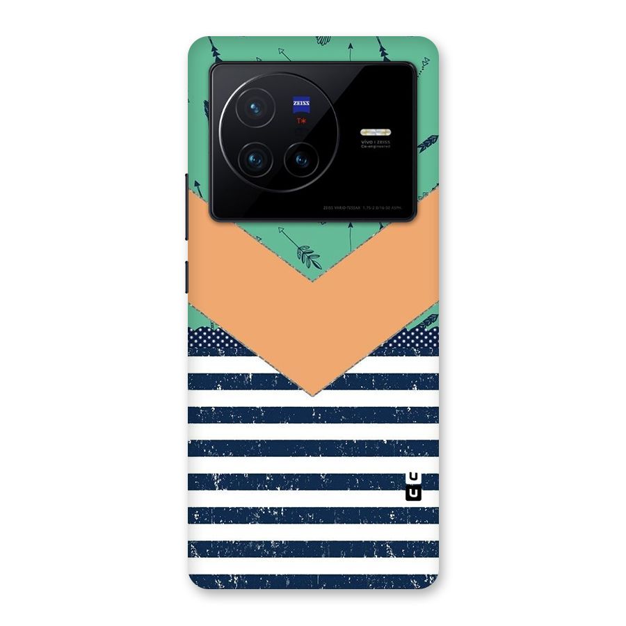 Arrows and Stripes Back Case for Vivo X80