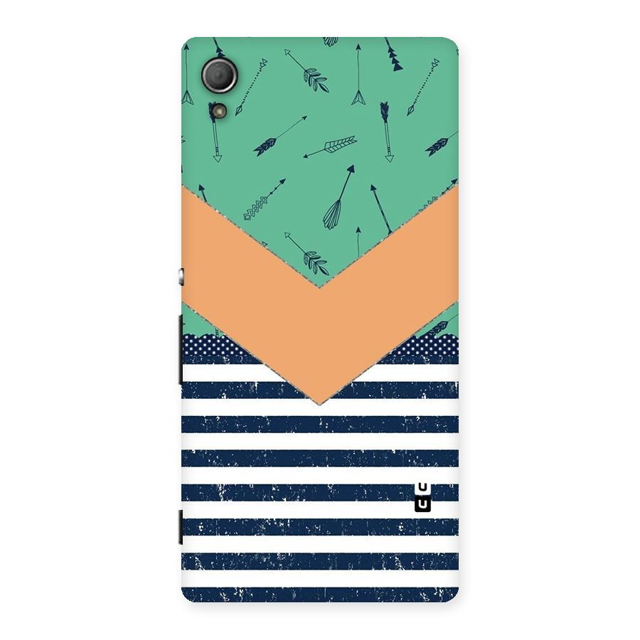 Arrows and Stripes Back Case for Xperia Z4