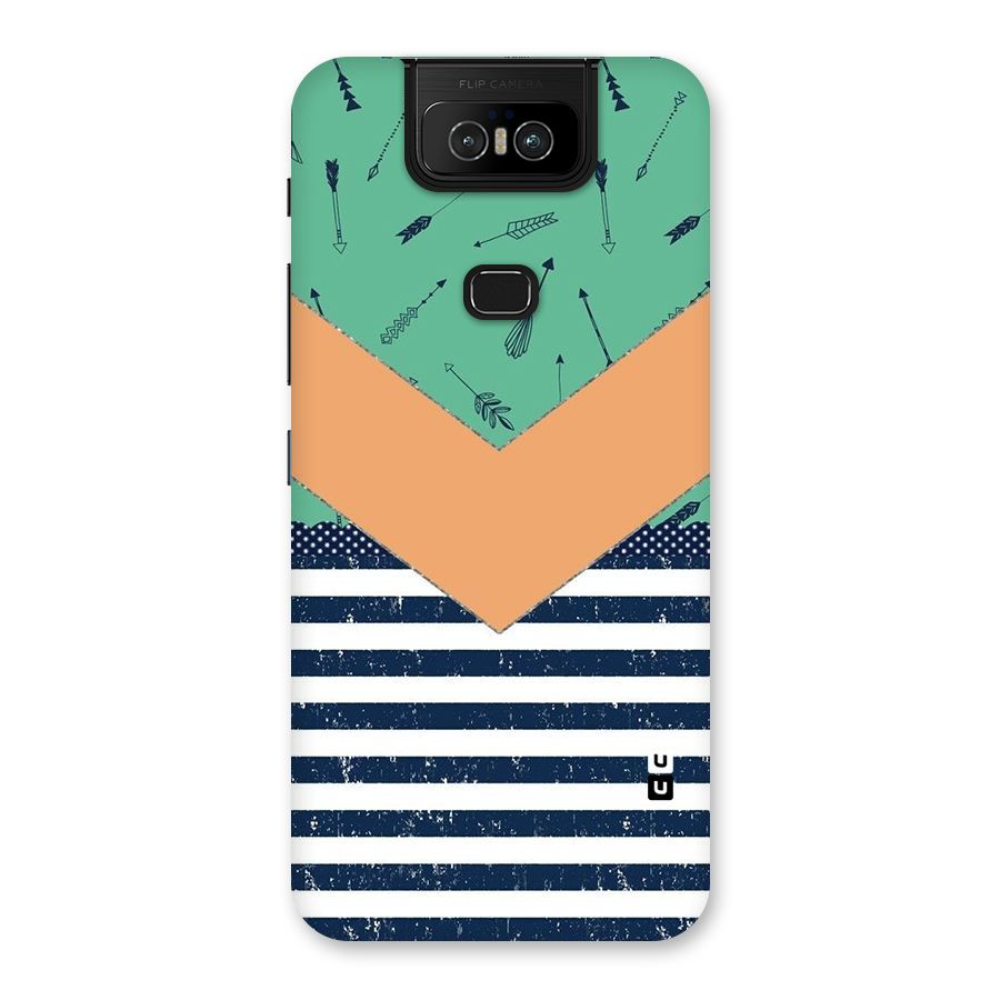 Arrows and Stripes Back Case for Zenfone 6z