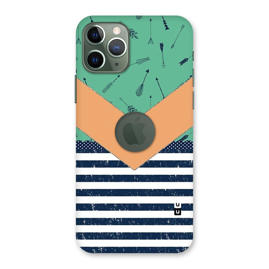 Arrows and Stripes Back Case for iPhone 11 Pro Logo  Cut