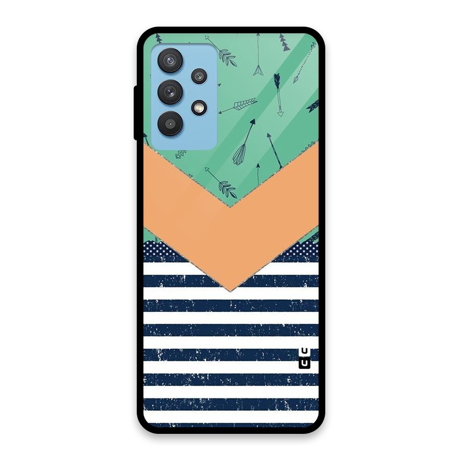 Arrows and Stripes Glass Back Case for Galaxy M32 5G