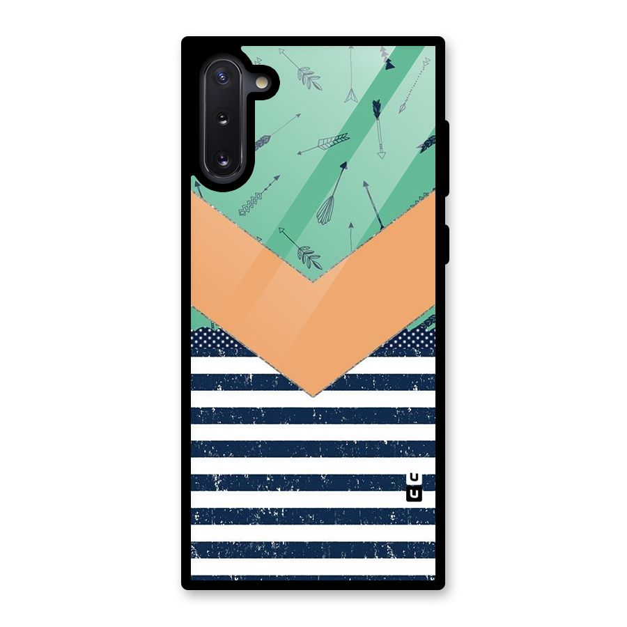 Arrows and Stripes Glass Back Case for Galaxy Note 10