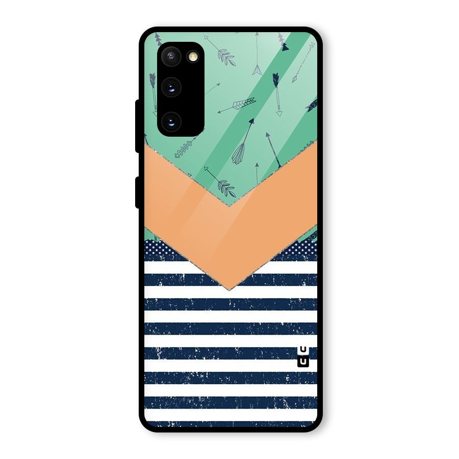 Arrows and Stripes Glass Back Case for Galaxy S20 FE 5G