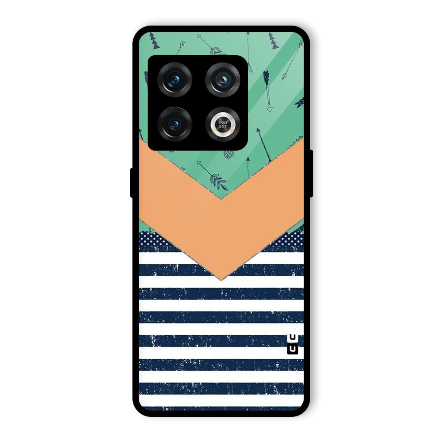 Arrows and Stripes Glass Back Case for OnePlus 10 Pro 5G