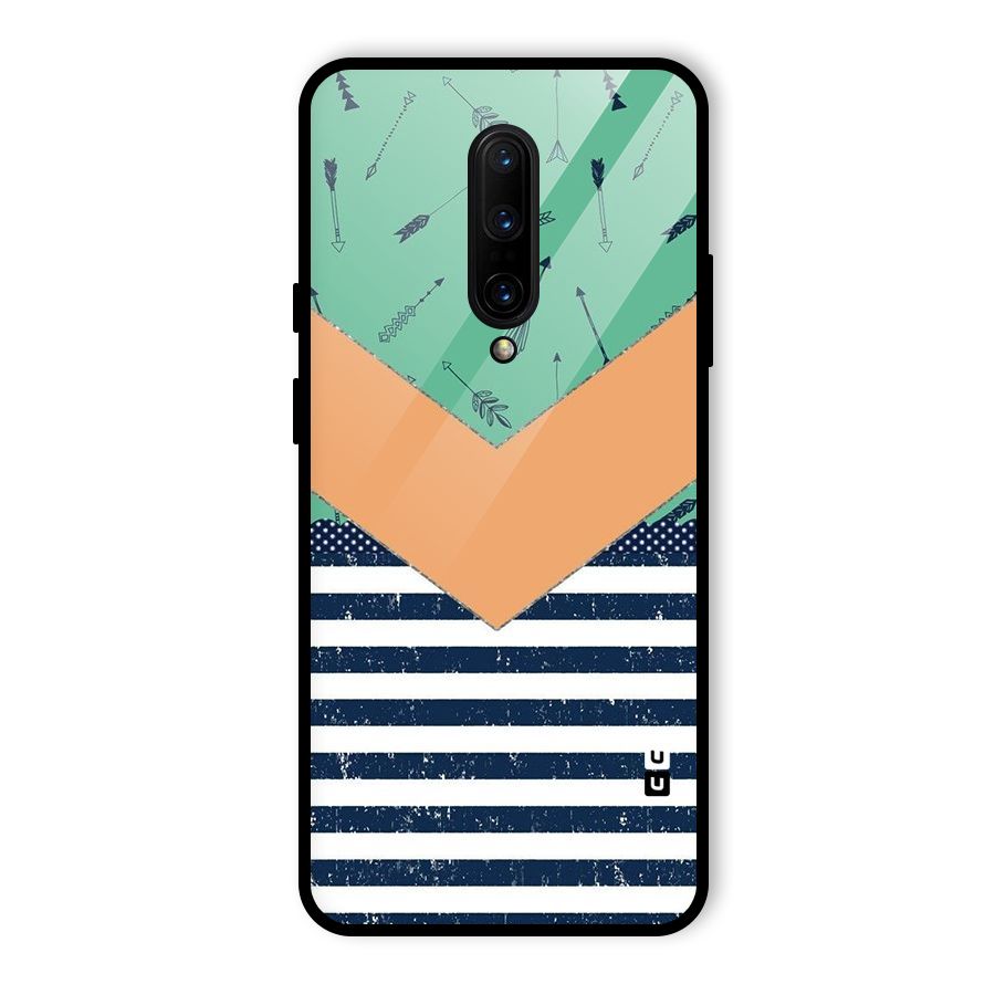 Arrows and Stripes Glass Back Case for OnePlus 7 Pro