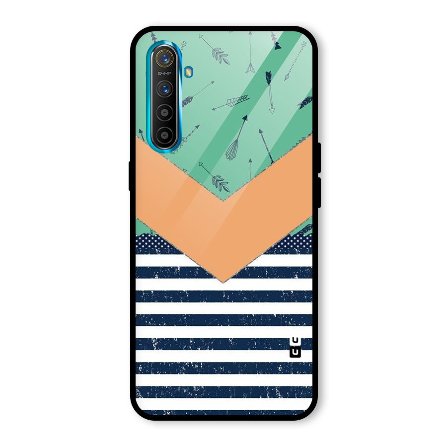 Arrows and Stripes Glass Back Case for Realme X2