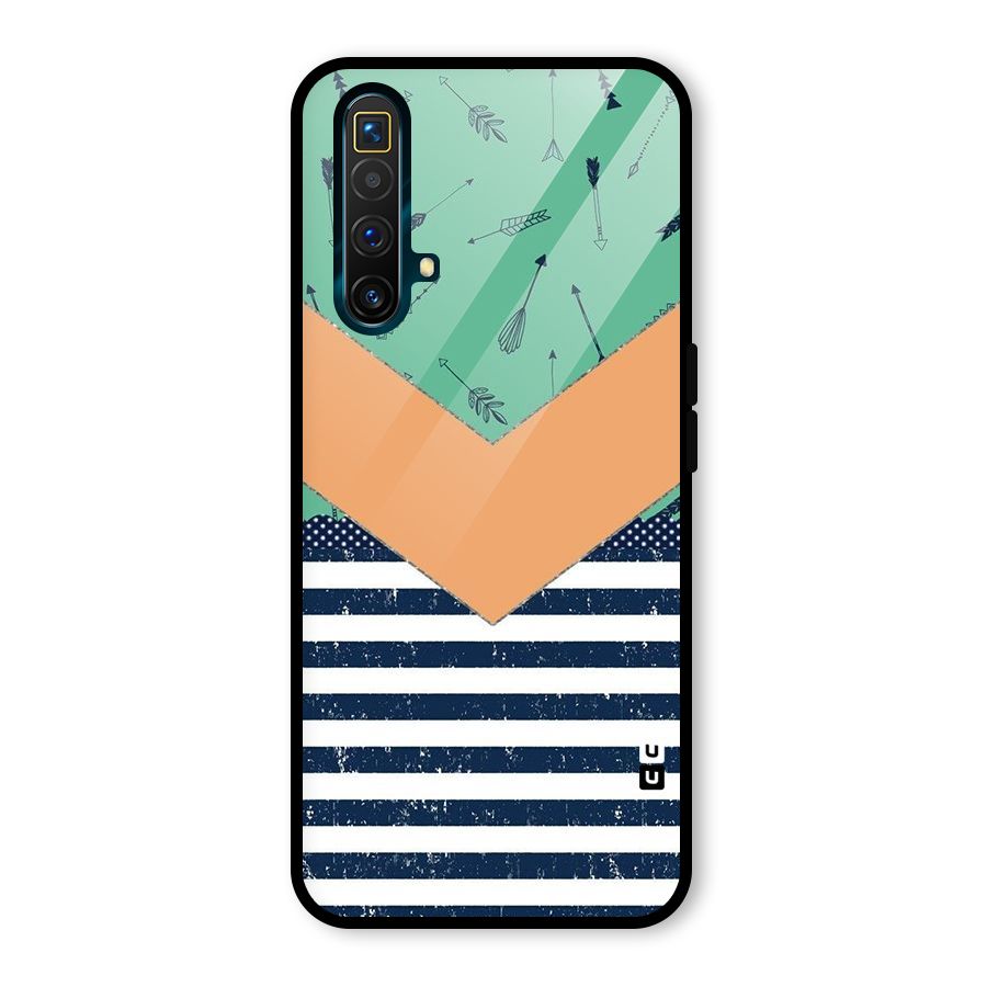 Arrows and Stripes Glass Back Case for Realme X3 SuperZoom