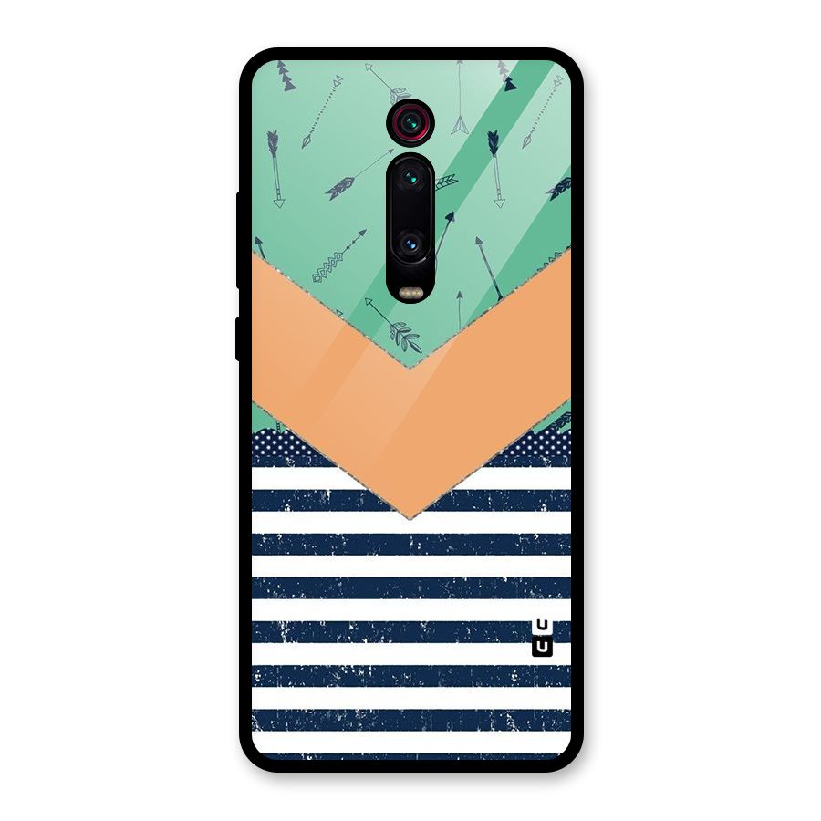 Arrows and Stripes Glass Back Case for Redmi K20 Pro