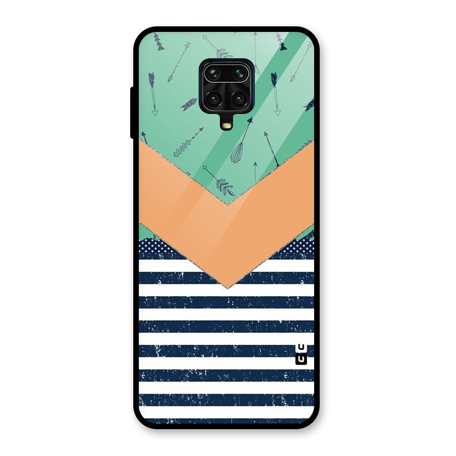 Arrows and Stripes Glass Back Case for Redmi Note 10 Lite