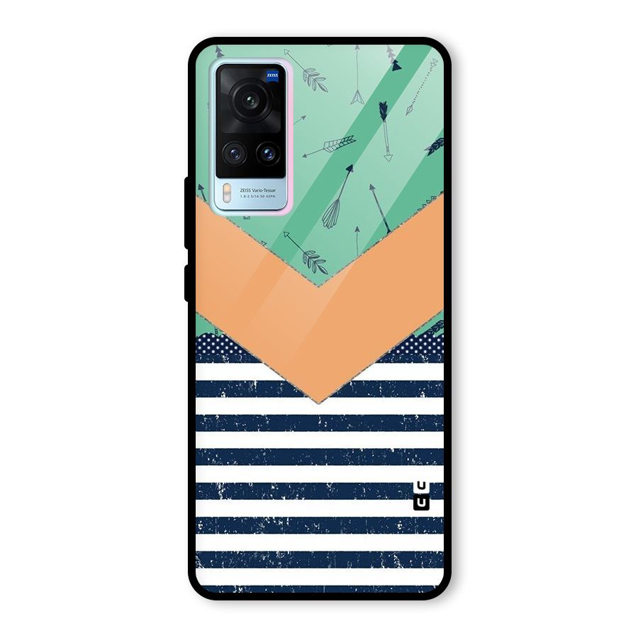 Arrows and Stripes Glass Back Case for Vivo X60