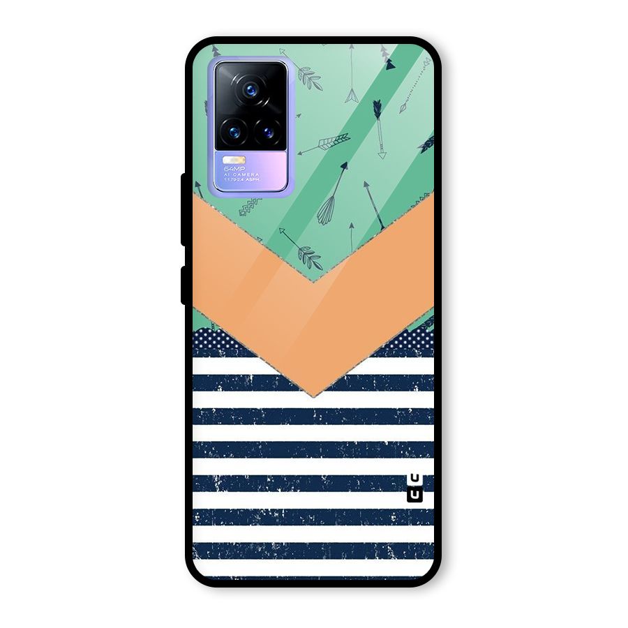 Arrows and Stripes Glass Back Case for Vivo Y73