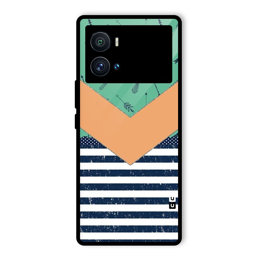 Arrows and Stripes Glass Back Case for Vivo iQOO 9 Pro