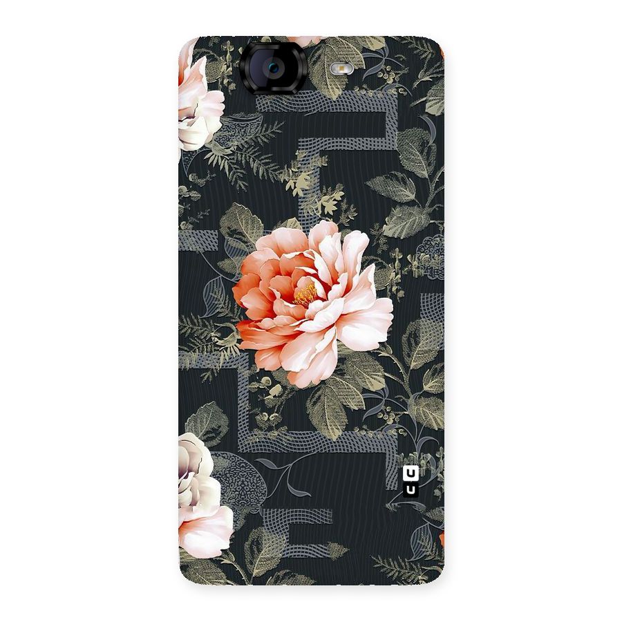 Art And Floral Back Case for Canvas Knight A350