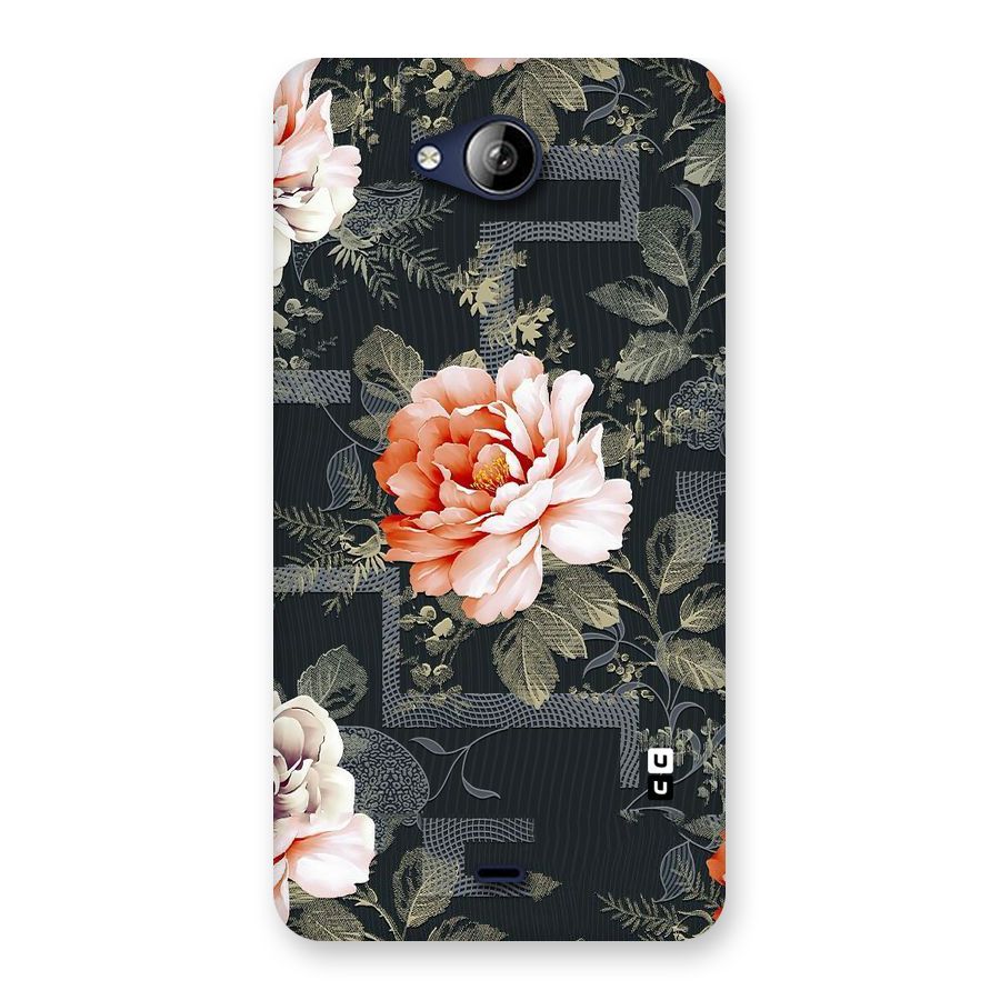 Art And Floral Back Case for Canvas Play Q355