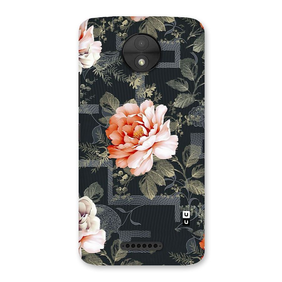 Art And Floral Back Case for Moto C
