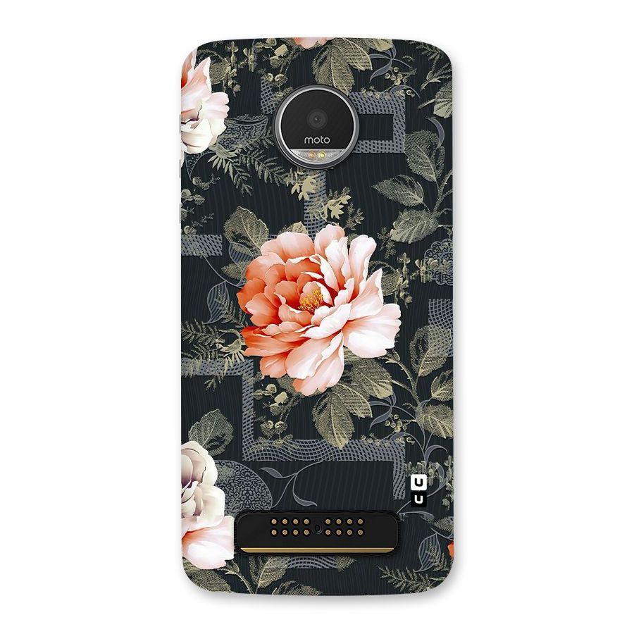 Art And Floral Back Case for Moto Z Play